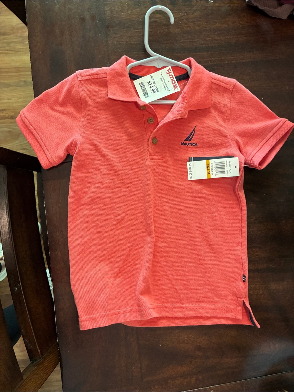 Nautica Boys Coral Short-Sleeve Polo